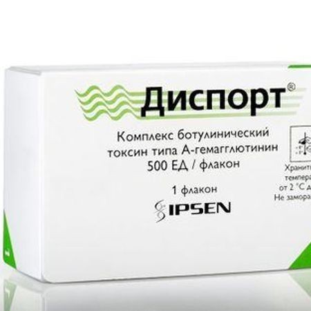 Диспорт: лоб + межбровье + зона глаз (100 ед)