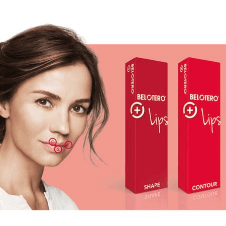 Увеличение губ препаратами Belotero Lips Shape + Lips Contour (1,2 мл)
