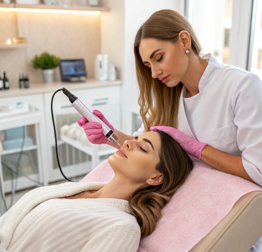 Микроигольчатый рф-лифтинг: лицо + шея + декольте