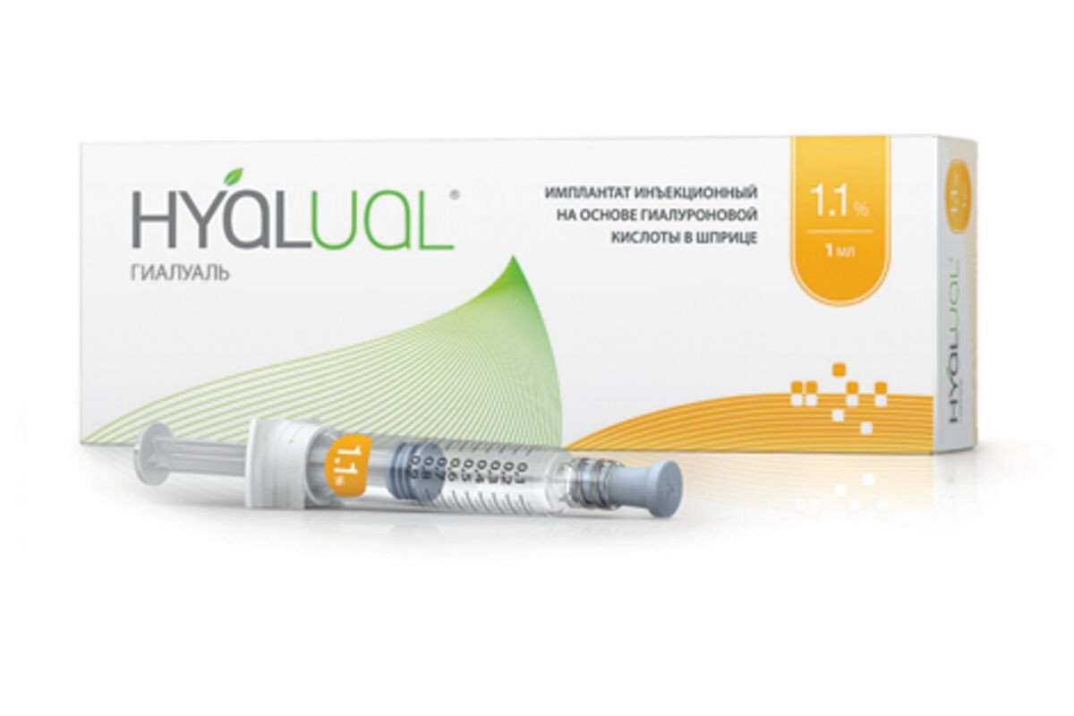Биоревитализация Hyalual 1,1%, (1 ml)