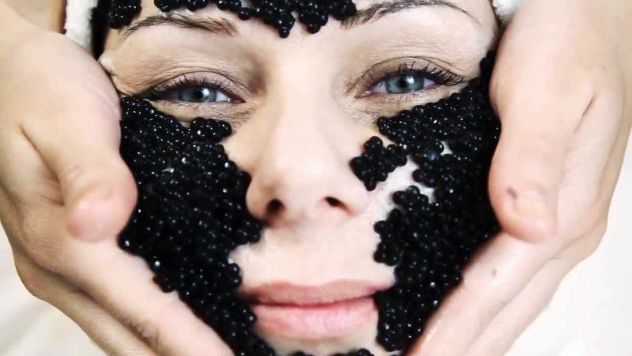Лифтинг лица + альгинатная маска с черной  икрой