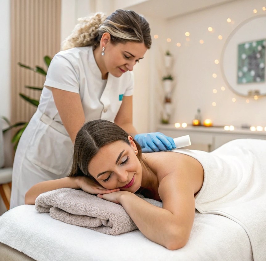 Комбинированная чистка: спина