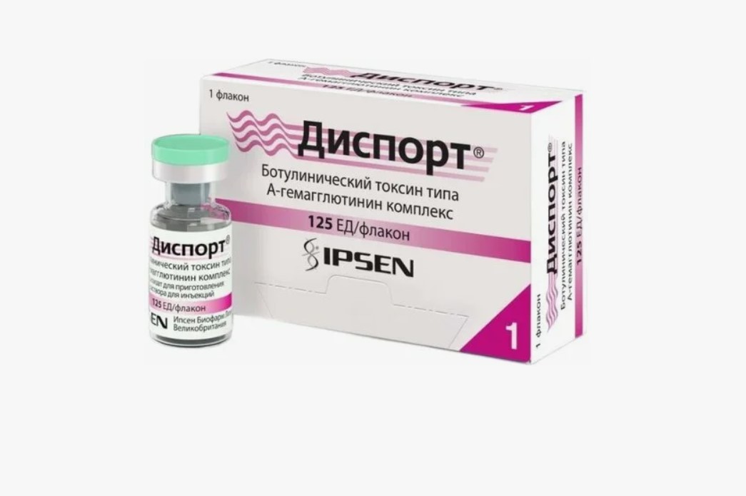 Диспорт: лоб + межбровье + зона глаз (100 ед)