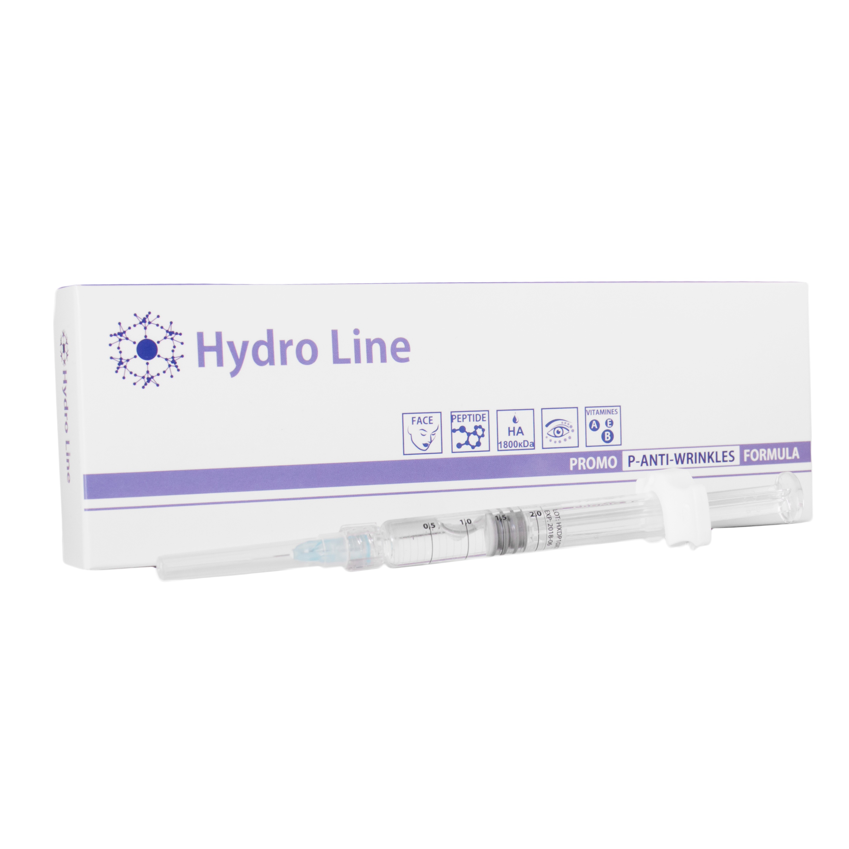 Биорепарация препаратом Hydro Line Peptide, шприц (2 мл, Россия)
