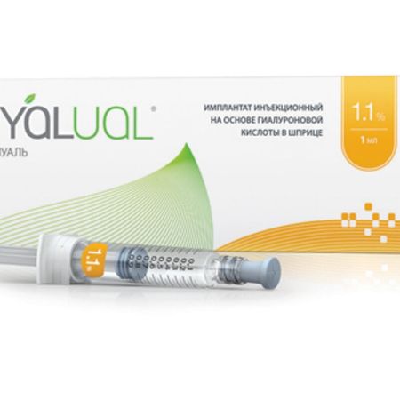 Биоревитализация препаратом Hyalual 1,1% (1 мл)